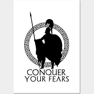 Conquer Your Fears - Spartan Warrior Code Posters and Art